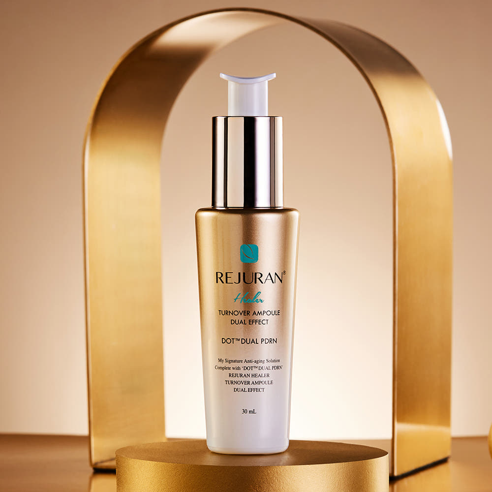 Rejuran Healer Turnover Ampoule Dual Effect 30mL + Active Cream Enhanced 50mL PDRN Skin Repair & Firming Set