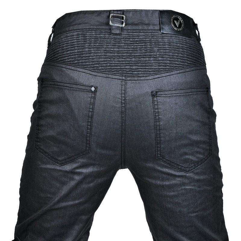 Mens Motorcycle Riding Pants Straight Cut Waterproof Retro Casual Biker Jeans With Extended Silicone Grip
