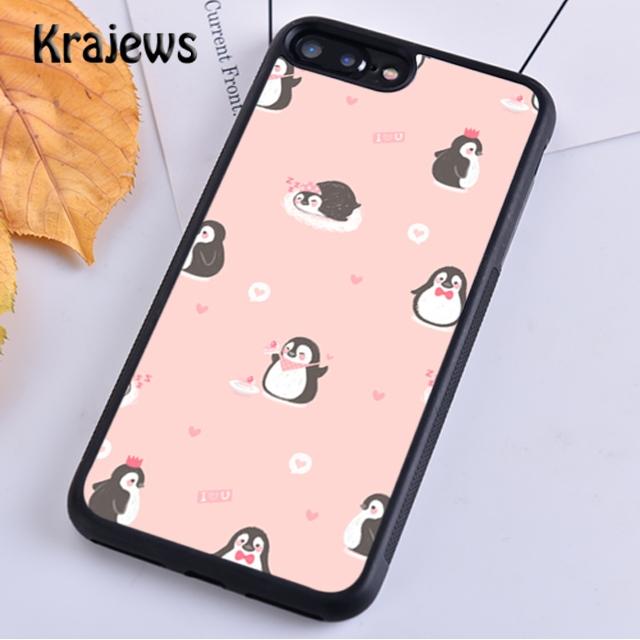 Cute Penguin Pattern For iPhone 17 Air 16 Phone Case Cover 15 14 plus 11 12 13 pro max coque Shell Fundas