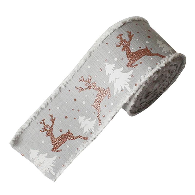 7cm Weihnachtsband Rot Rosa Serie Bänder für Weihnachtsfeier Dekoration DIY Bastelbedarf Geschenkdekoration Box Verpackungsbänder