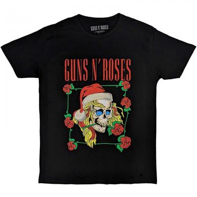 Guns N Roses Unisex Suaugusiųjų Šventinė Kaukolė Kalėdiniai Marškinėliai