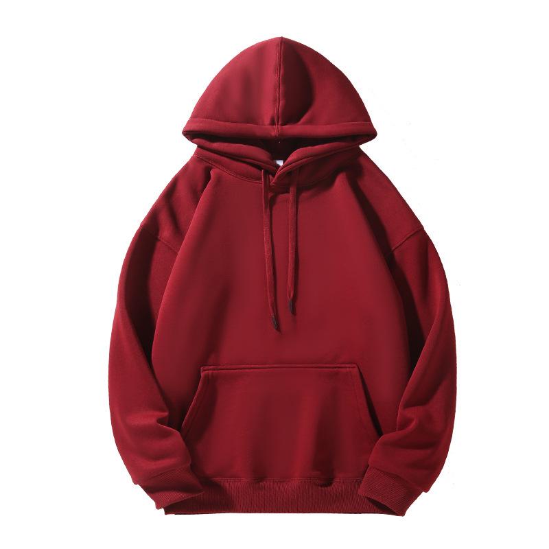 420g Ouli Bluza z obniżonym ramieniem i podwójnym kapturem Męska Casual Luźna Bluza - Jesień/Zima Wszechstronna Bluza
