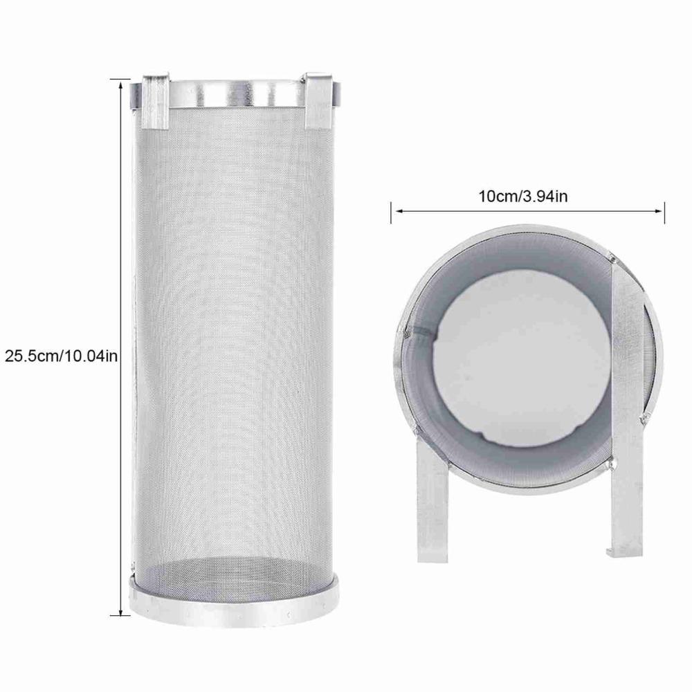 300 Micron Mesh Mesh Filter Stainless Steel Beer Brewing Filter Professional Filter Basket Bar 10 x 25.5cm