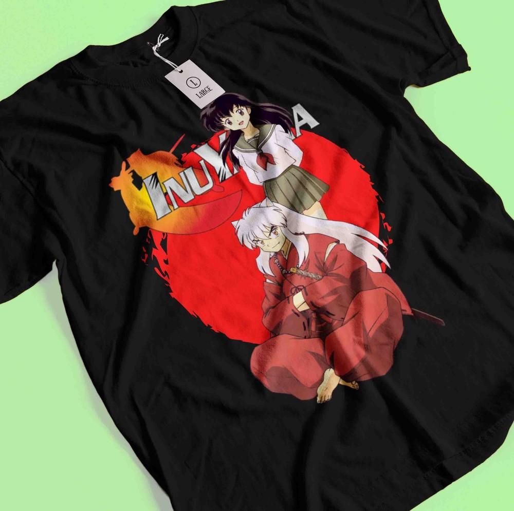 Inuyasha Shirt Sesshomaru Tshirt Kagome Higurashi T-Shirt Miroku Tee Naraku Koga