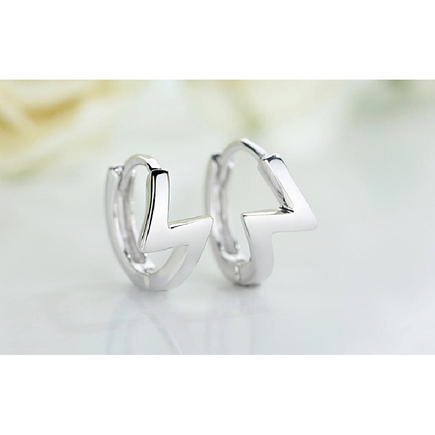 925 Sterling Silver Zircon Buckle Earrings For Women Fashion Exquisite Student Girlfriend Jewelry Accessories Party GiftGood product