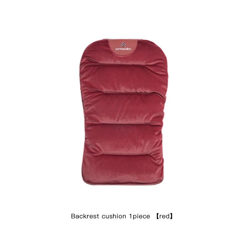 Car Seat Cover Winter Plush Warm Cushion Waist Pad For Citroen C3 C5 AIRCROSS C5X C4 Cactus PICASSO e-C3 e-C4 C1 C-Crosser C6 C2 akj256