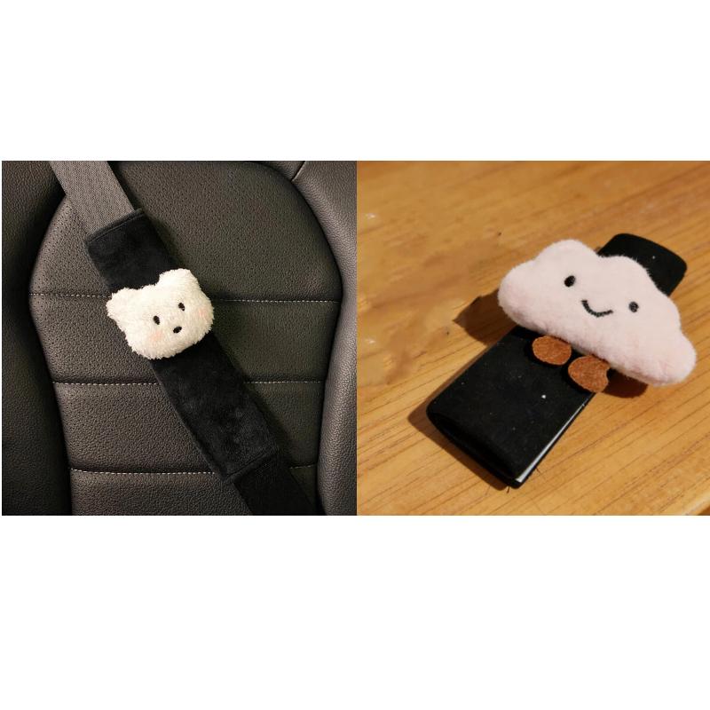 Car Styling Seat Belt Cover Shoulder Strap Harness Cushion Cartoon Cloud Car Seatbelt Shoulder Pad Protector Auto Neck Support