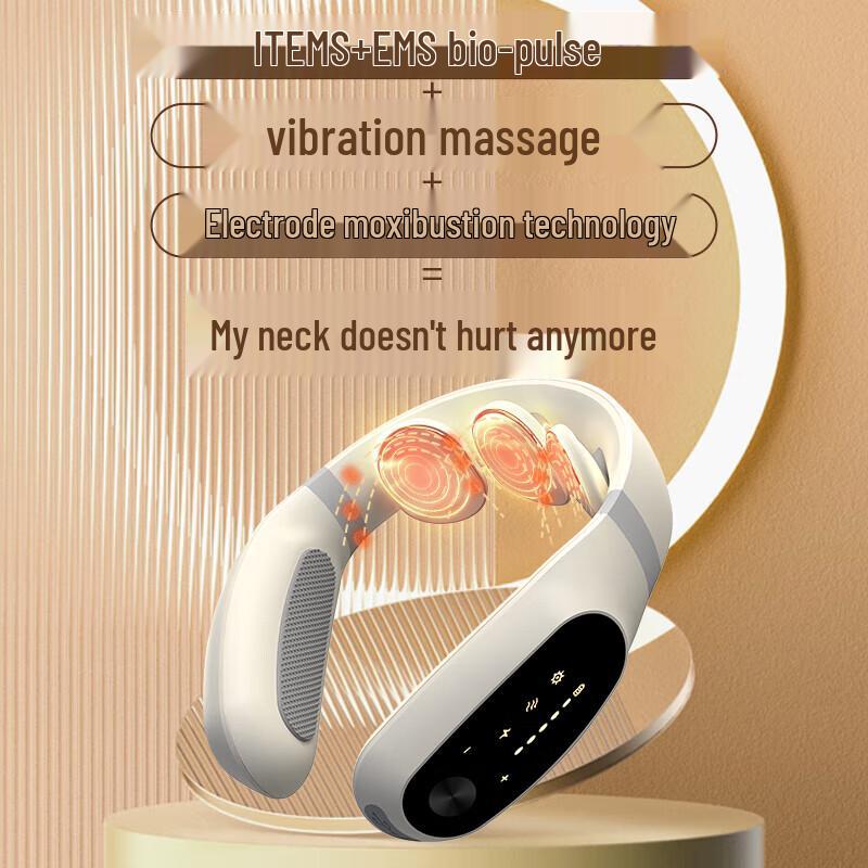 Hezheng Wireless Electric Pulse Neck Massager CN Plug (adapter Included)