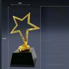 Customized Plastic Crystal Little Star Small Trophy, Commemorative Celebration, Children's Activity Gift, Home Decoration, 1Pc
