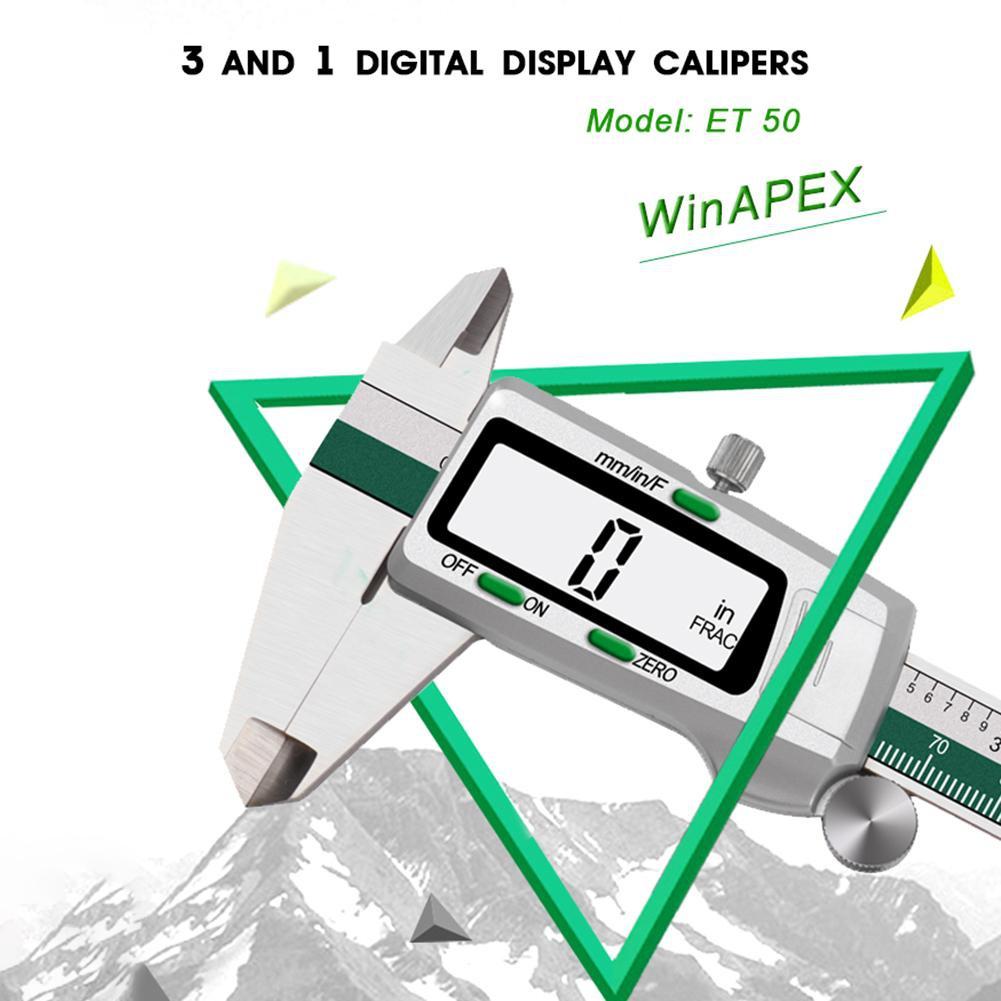 Stainless Steel Vernier Calipers Micrometer LCD Digital Measuring Instruments