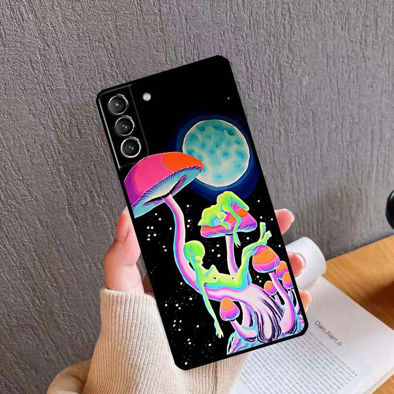 Mushroom Moon Shroom Farmer Phone Case For Samsung Galaxy S24 S26 Ultra S20 S21 S22 S23 S25 Plus S10 S24 S25 FE Cover