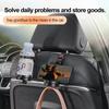 1PC Car Multifunctional Water Cup Holder Car Seat Headrest Hook Auto Back Seat Organizer Hanger Handbag Car Interior Accessories