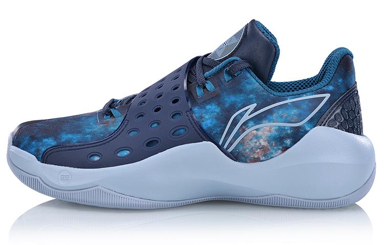 Li Ning SONIC 6 Низкие Баскетбольные Кроссовки Мужские Синие ABAN053-3 45