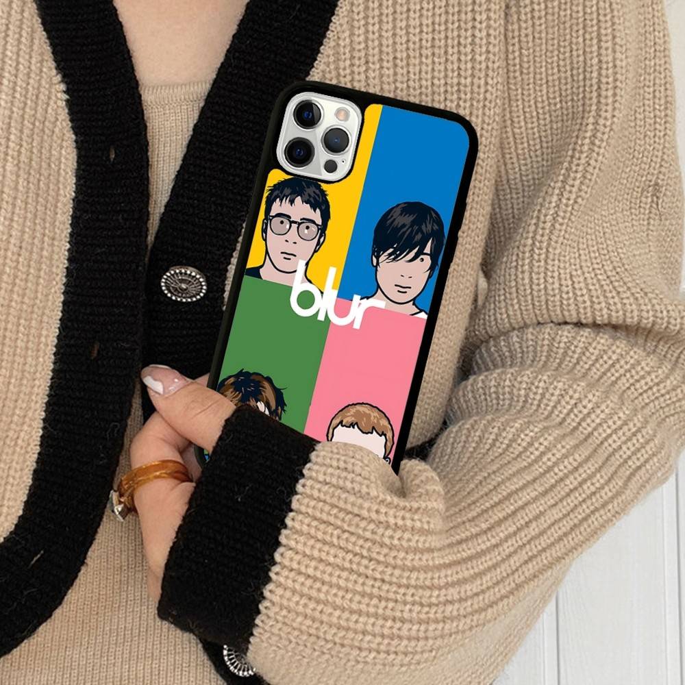 Band Musik Rapper B-Blur Vintage Phone Case For Iphone 11 12 13 14 15 Pro Max 17 16 Plus Hard PC+TPU Back Cover