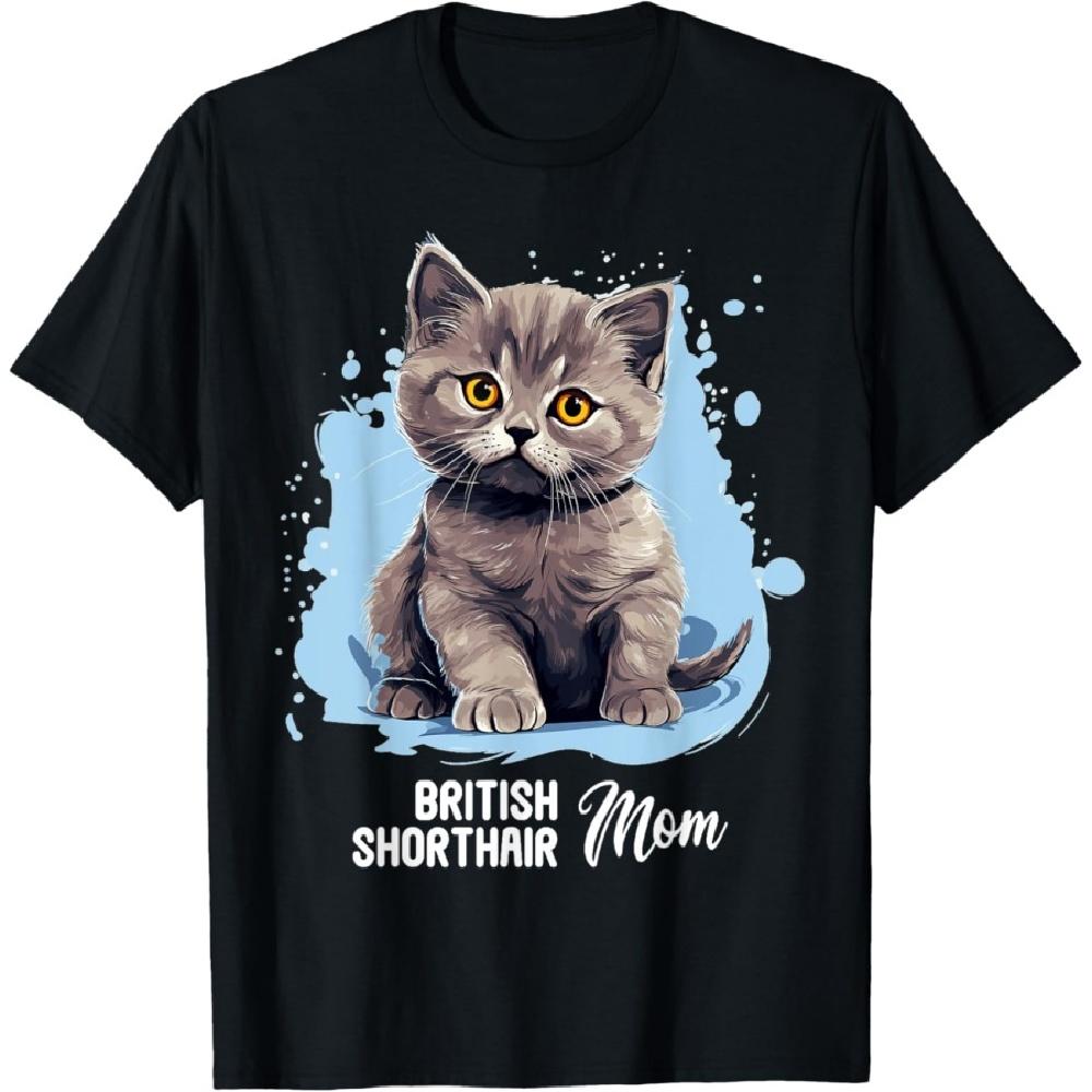 

British Shorthair Cat Mom British Shorthair Cat T-Shirt S
