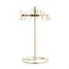 Rotating Necklace Holder Curved Hooks Jewelry Stand Metal