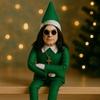Oz Christmas Elf Doll Decoration With Removable Glasses For Holiday Home Decor