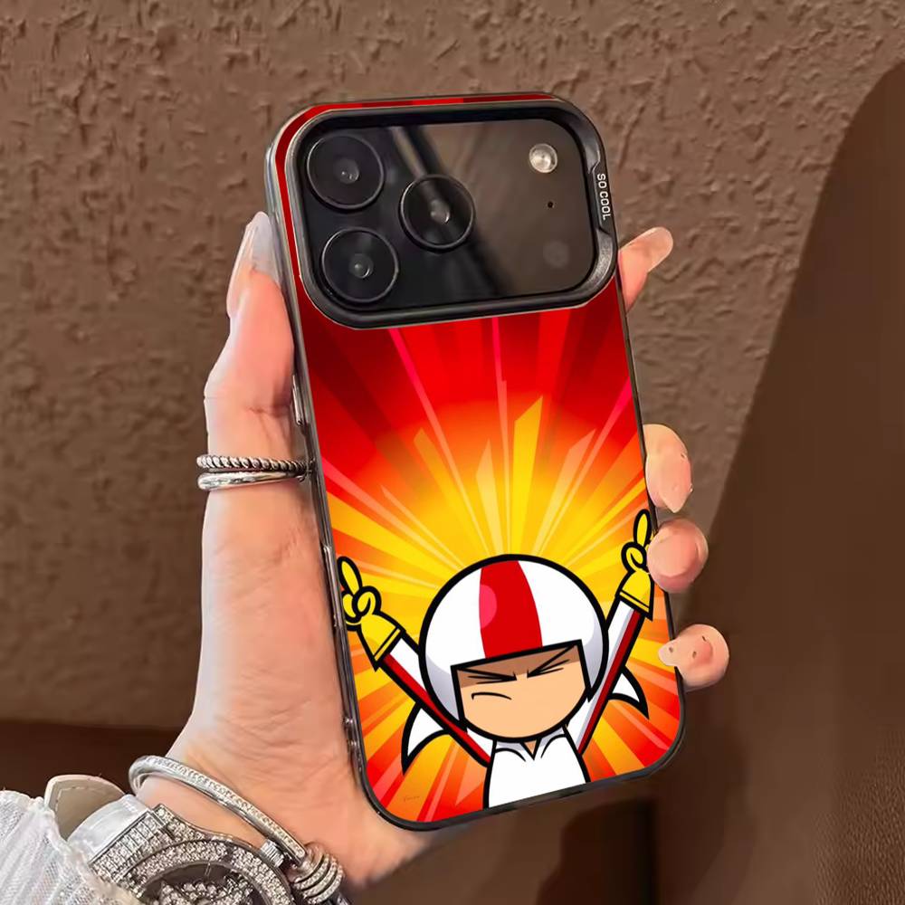 

Kick Cartoon Buttowski Phone Case Color Silver Shell For IPhone 17 16 15 14 13 12 11 Pro Max Plus iPhone16se4