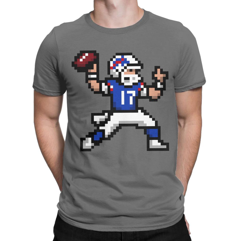 Josh Allen Cotton TShirt for Men Beach Y2K Funny T Shirts O Neck Trendy Cool Tees Plus Size Print Tops