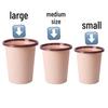 Nordic Home Trash Can with Pressure Ring for Dry and Wet Waste, Uncovered Kitchen Debris Storage.