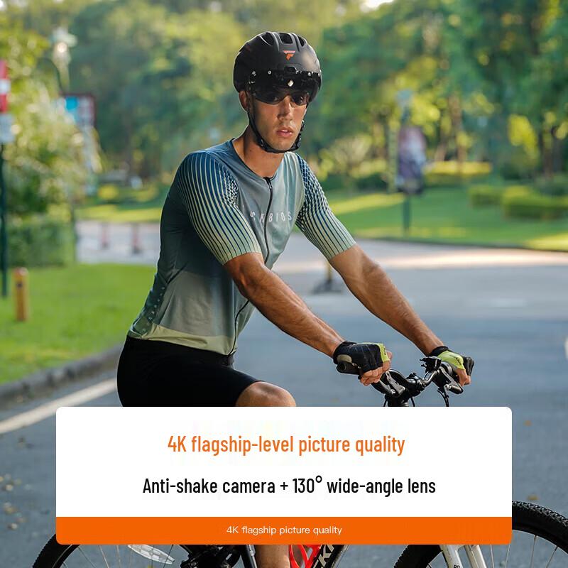 FOXWEAR Smart Cycling Helmet with 4K Camera and Bluetooth (CN Version)