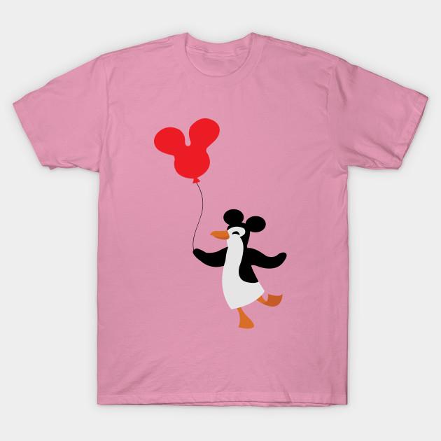 T Shirt Women Theme Park Penguin Harajuku Print Kawaii Tshirt Summer Short Sleeve Female T-Shirt Top Tee