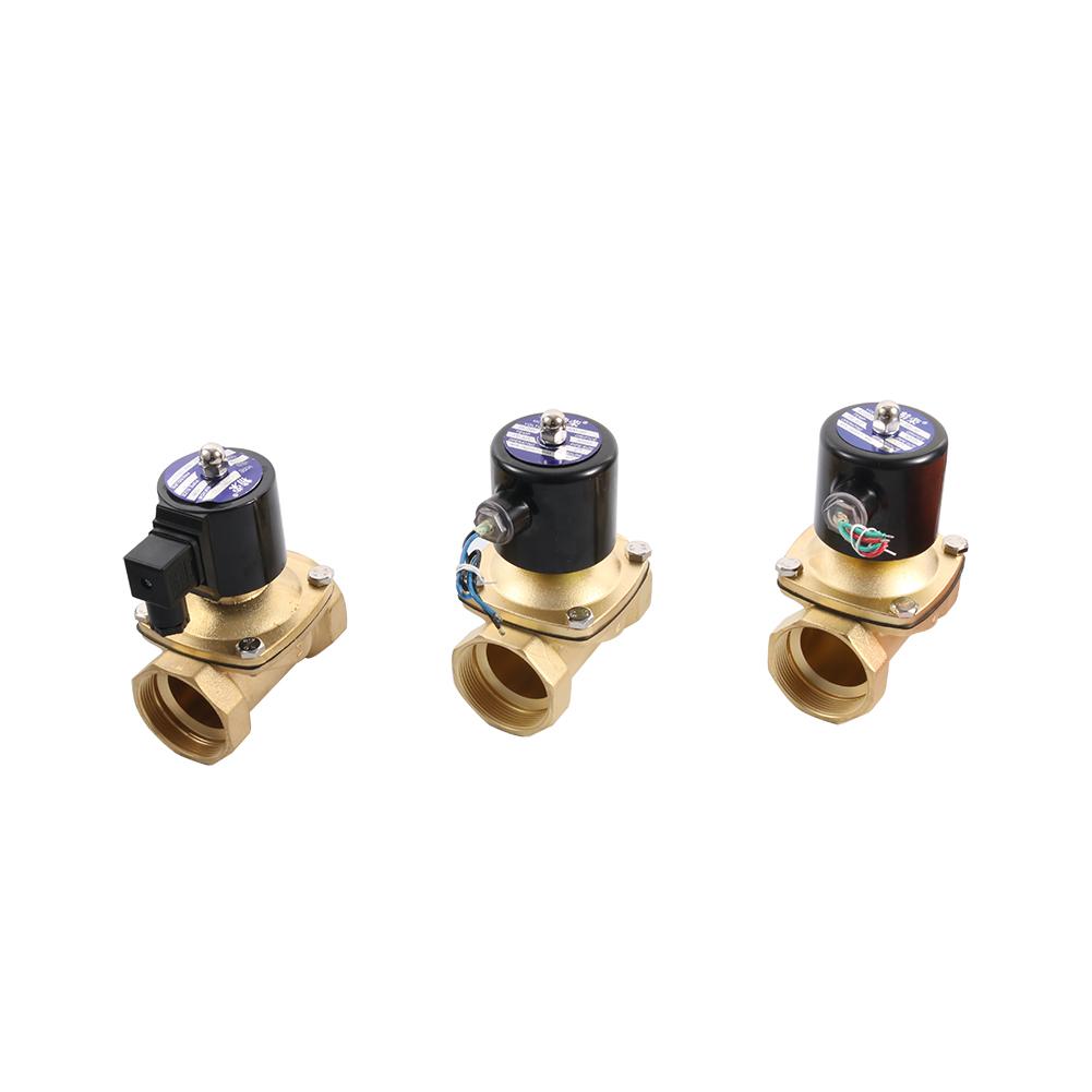 

2 Female Thread Electric Solenoid Valve Dc12v dc24v ac220v N/C Pneumatic Valve for Water Oil Air 220V AC AC220V