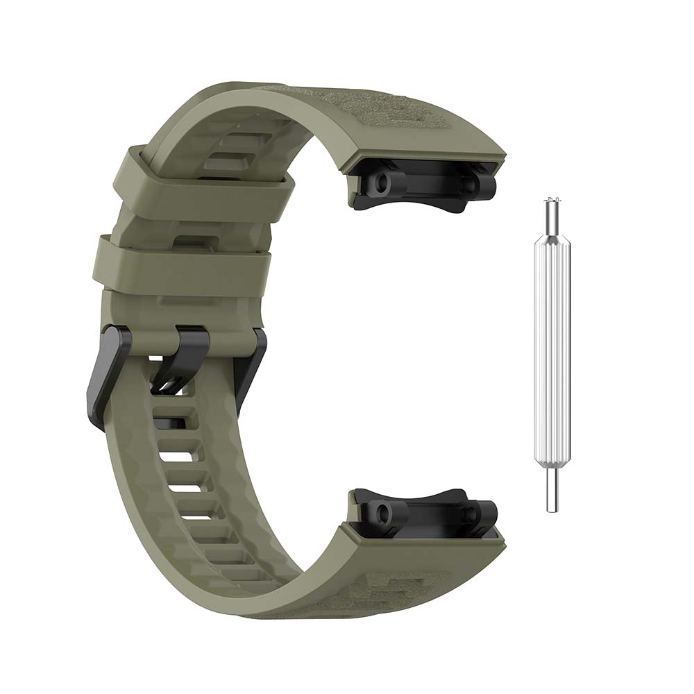 

Silicone Black Band Strap For AMAZFIT T-Rex 2 Replacement Man Adjustable Sport Strap Band With Removal Tool For Amazfit T Rex 2 зелёный