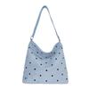 New fresh polka dot shoulder armpit bag sweet and relaxed student high value tote bag