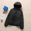 Light down jacket women's autumn and winter new hooded loose diamond versatile classic basic thin warm jacket