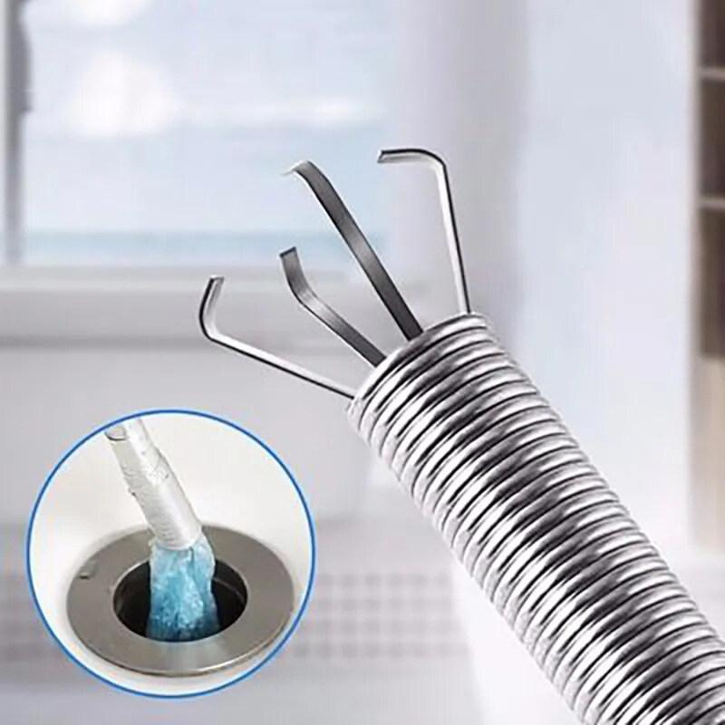 90/160/200/300cm Sewer Pipe Unblocker Snake Spring Pipe Dredging Tool Kitchen Bathroom Sewer Cleaning Tool Kitchen Accessories