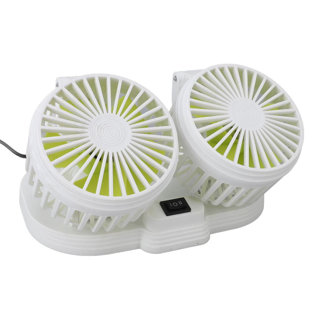 Car Dual Hd   Circulator Fan USB Powered Dashboard Cooling   Circulator Fan Electric Car Cooler Fan