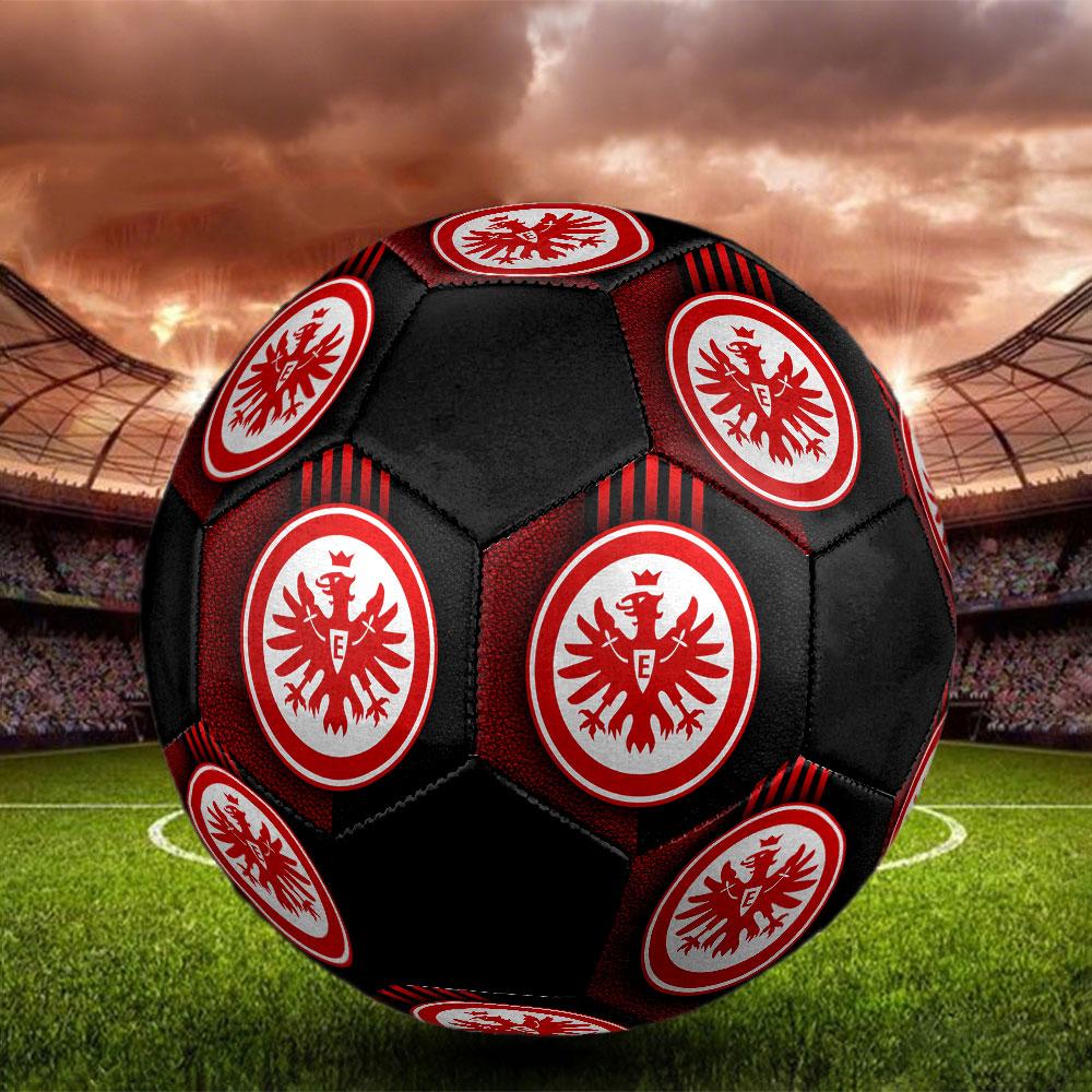 Eintracht Frankfurt FC Size 5 Soccer Ball, Machine-Stitched PVC, Durable & High Bounce, All Ages Fit, Fan Merchandise, Matches & Outdoor Use.