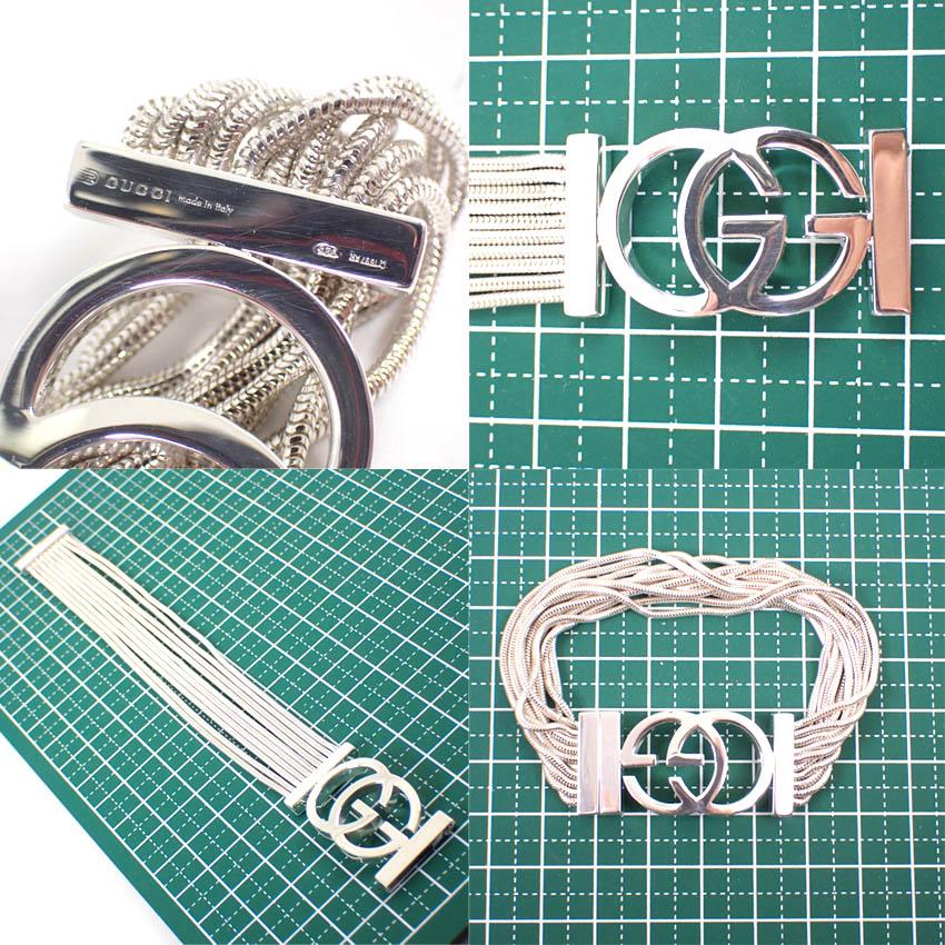 [Pre-owned] GUCCI 925 Interlocking G Bracelet/j60-1