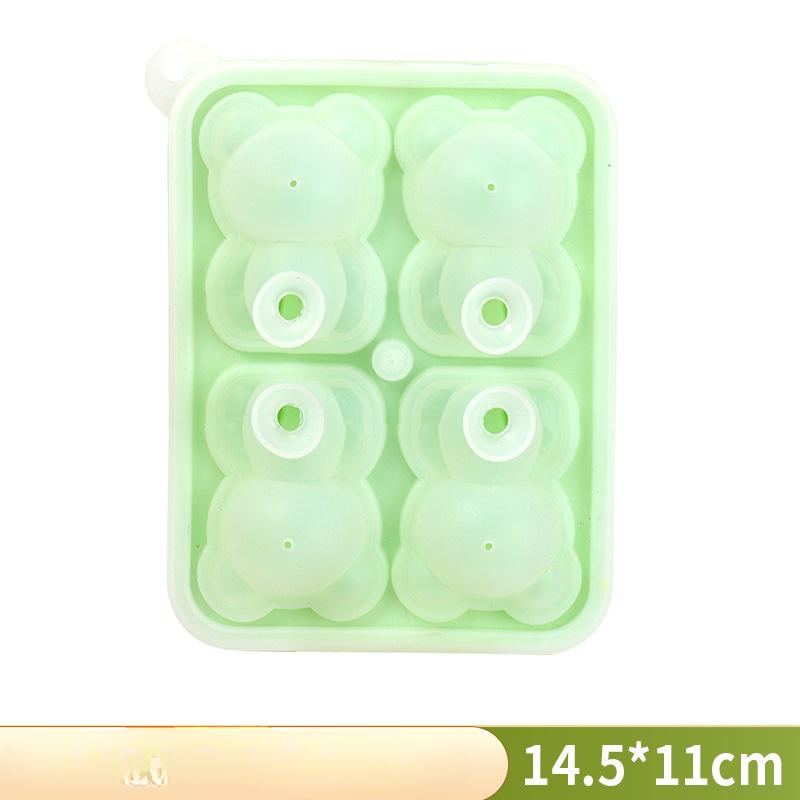 Food-grade Ice Cube Trays Ice Boxes Bear Ice Cube MoldsIce MoldsPopsicles Cartoon Ice Cream Molds