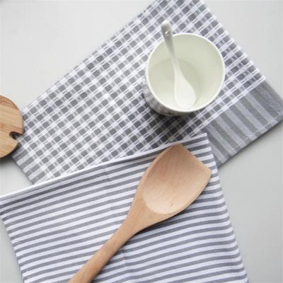 1Pc 40x60cm Plaid Striped Kitchen Cotton Tea Towel Dish Cloth Cleaning Table Dinner Napkin Party Decor