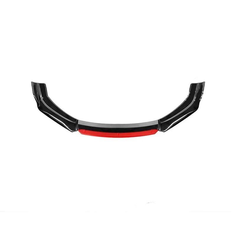 black car front lip bumper, spoiler, diffuser, body modification, collision and scratch resistance, external accessories