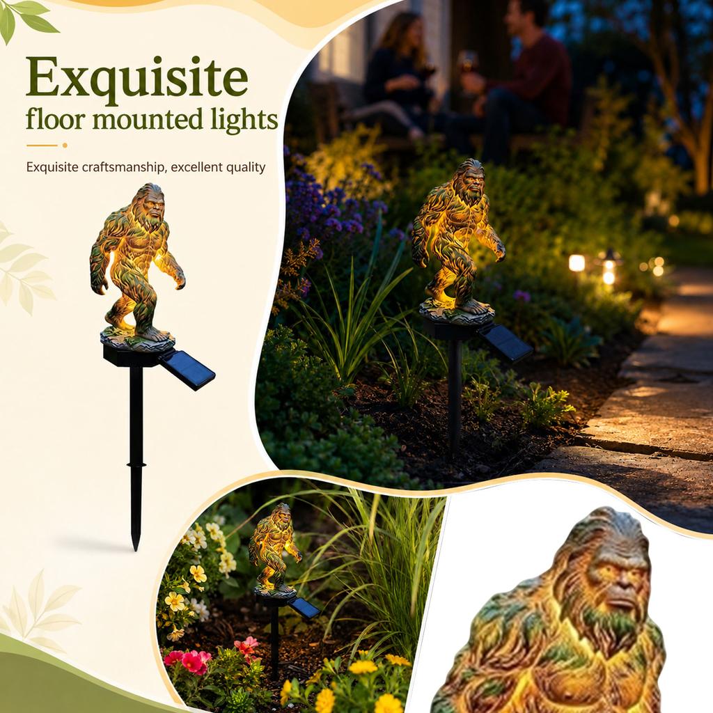 Garden Statue for Outdoor Halloween Decoration, Powered Light-Up Ornament for Yard and Patio