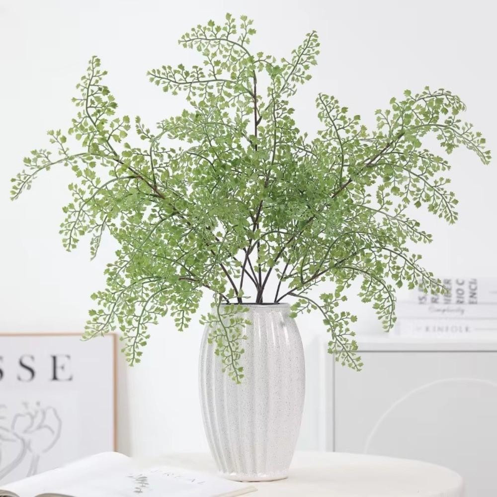 Ornament Artificial Plastic Fern Plants Outdoor Home Artificial Branches  Garden Office