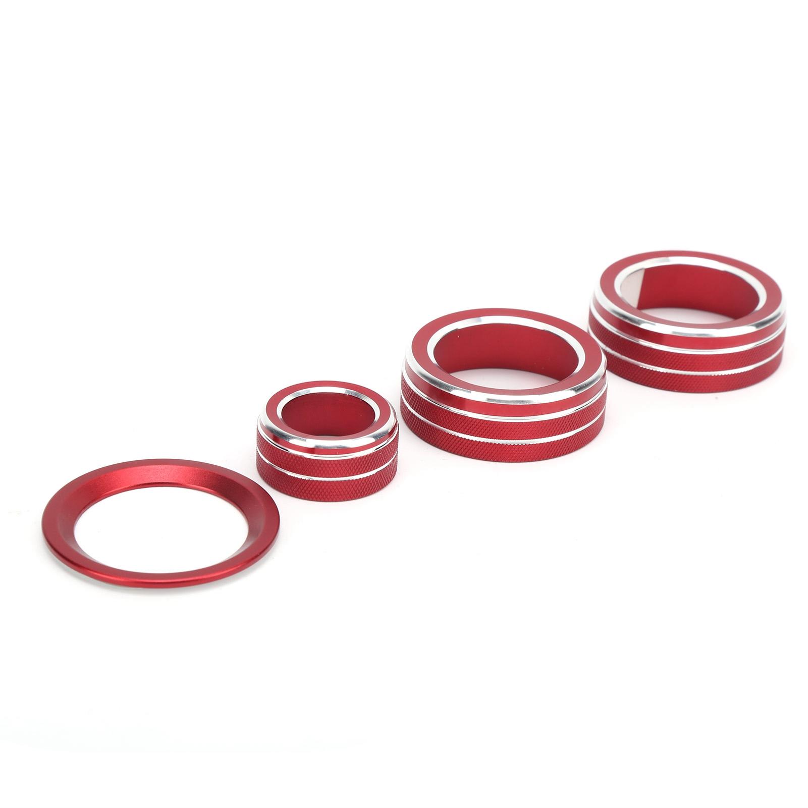 

4PCS Air Conditioner Navigation Ignition Button Trim Red Replacement for Honda CRV 2017