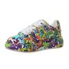 Women's Casual Sneakers Painted Graffiti Lace Up Sports Shoes for Women Flat Ladies Running Shoes Fashion New
