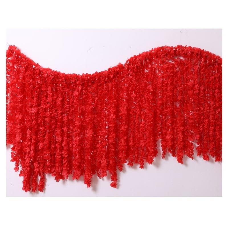 90cm Flower Garland Artificial Flower String Silk Cherry Blossom Ivy Vine for Home Garden Wedding Arch Decor