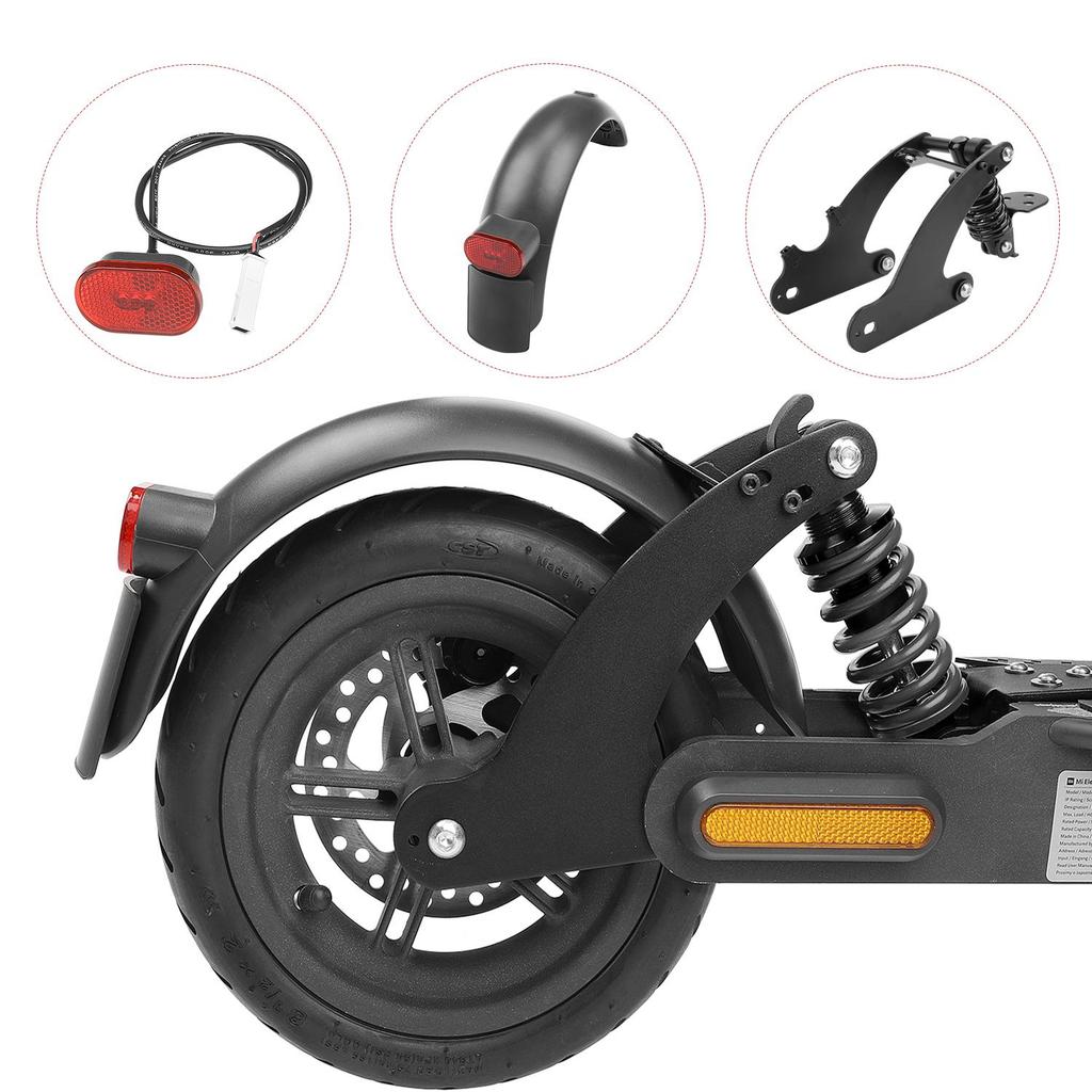 Red V2 Rear Suspension with Mudguard for Xiaomi Pro and Pro2 Scooter Rear Shock Absorber for Scooter Rear Spring Shock Absorber