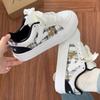 Low-top color matching board shoes autumn new comfortable breathable mesh soft sole versatile casual shoes
