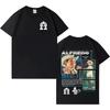 Alfredo Olivas 2026 Gothic Graphic Tee Unisex Harajuku Y2K Casual Teen Style Oversized 100 Cotton Bestselling Short Sleeve
