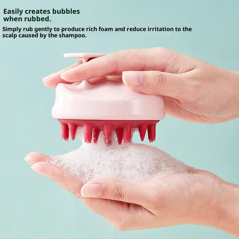 Shampoo Brush Head Scalp Massage Comb With Handle Hair Washing Comb Body Massage Brush Bath Shower Brush Salon Hairdressing Tool