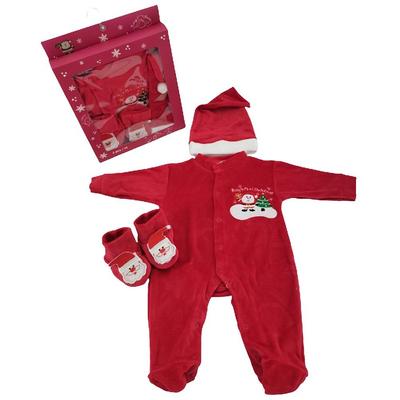 Baby Christmas Frog + HAT + SLIPPERS - Size: 0-3 Months