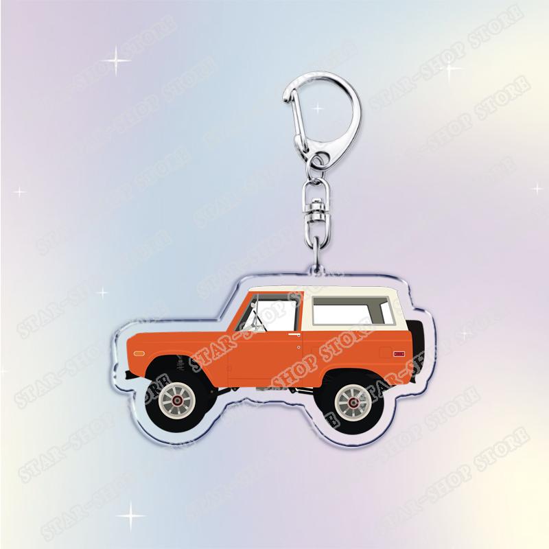 Vintage Classic Old Truck Keychains for Accessories Jewelry Retro Vector Car Keyrings Fans Friends Gifts