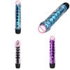 Crystal Jelly Silicone Vibrator Dildo Sex Toy 7 Inch Vibrator Massager Electric