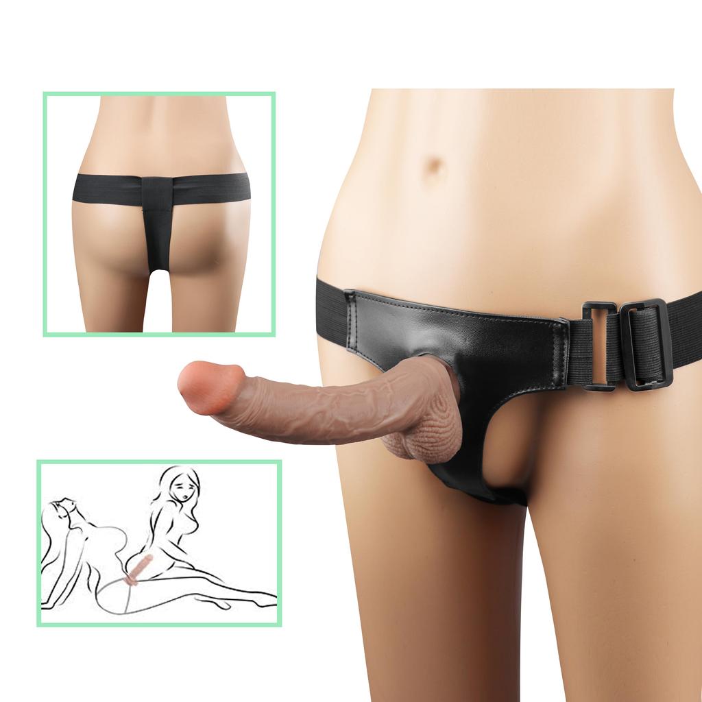 Strapon Dildo for Woman Masturbator Realistic Penis Harness Belt Panties with Ring Anal Plug Sex Toys for Lesbian Adult Supplies